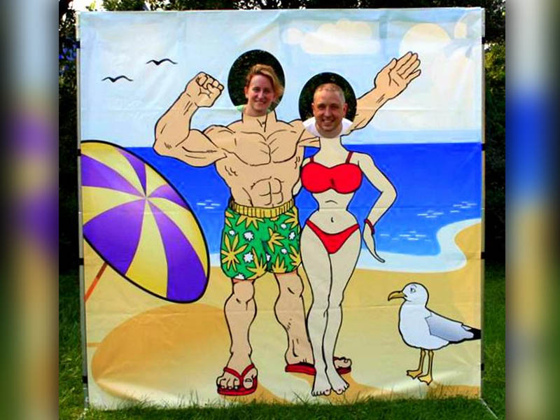 Beach Photo Cut-Out