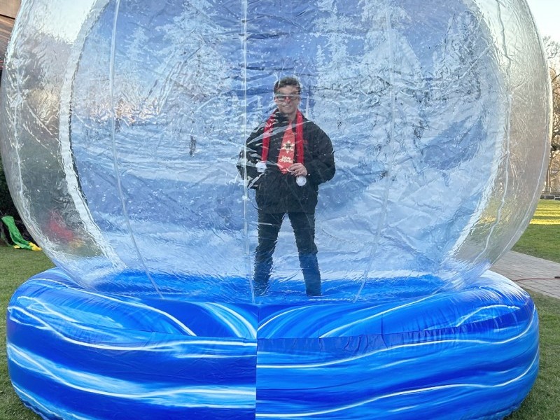 Inflatable Snow Globe Photo Station